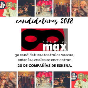 canidaturas vascas premios Max 2018